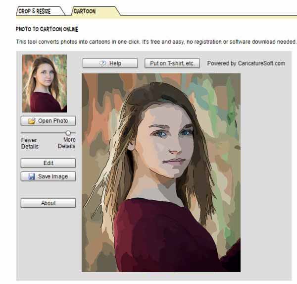 Online Drawing Tool to Turn Photos into Cartoons