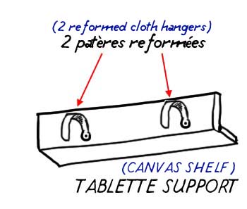 Tablet support webs