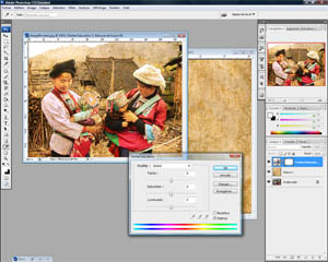Hue and saturation