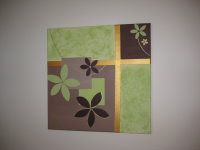 home made art Berangere Fleurs d'or Golden Flowers