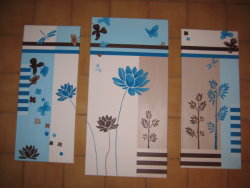 home made art Berangere Triptych Triptyque