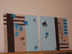 Home made art spring printemps