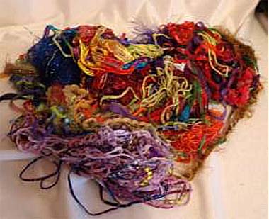 Knitting fibres used for coffe filter album