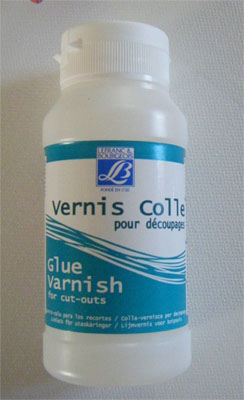Varnish used to glue this step by step photo collage on canvas