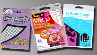 3d foam squares, foam adhesive squares