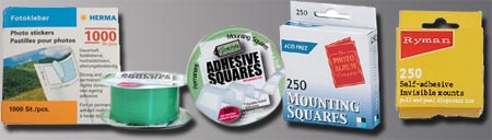 Adhesive squares
