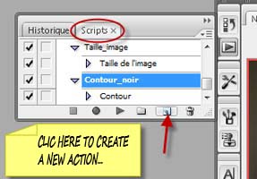 Create a new script photoshop