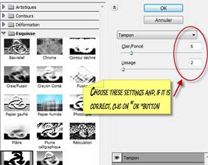 setting photoshop filter stamp