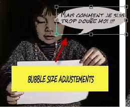 Adjusting the size of the bubble BD
