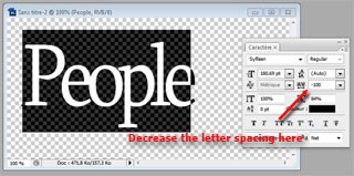 Letter spacing small