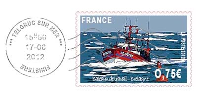 Faux-used stamps
