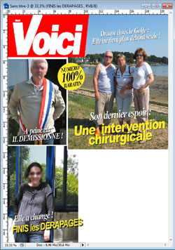 Photo 3 une de voici