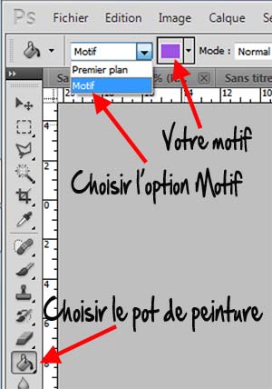 Choice of fill pattern