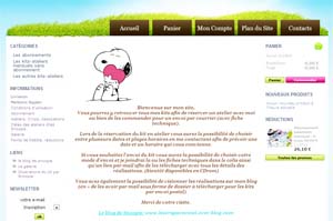 Commercial site SnoopieScrap.fr