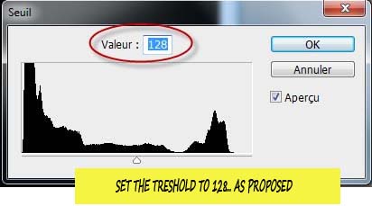Setting threshold image
